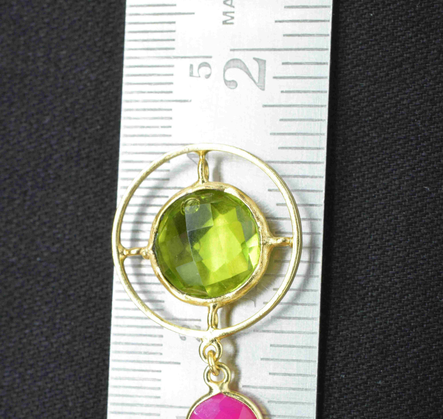 Multi Gemstone Component Pendants , Multi Stone Dangle Earrings , Earring Component Jewelry , Dangle pendant Charms , B'day Gift