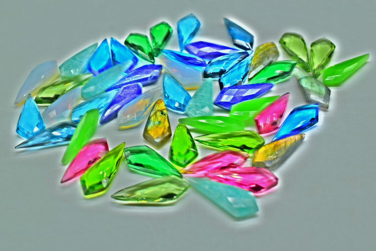 Peridot Quartz Fancy Faceted Long Drop Shape Beads,Peridot 12x27mm Pear Shape Briolettes,Loose Gemstone,Peridot Briolettes,Craft Supplies