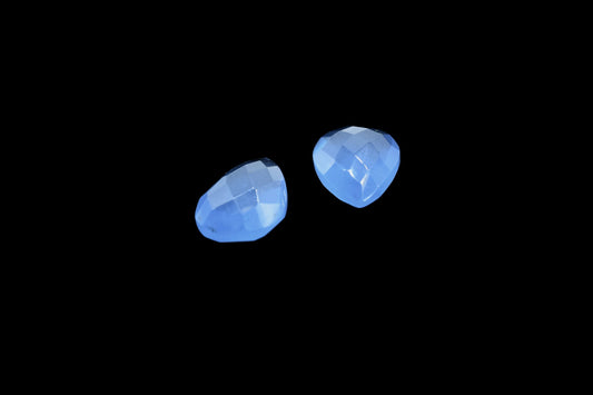 Blue Chalcedony Faceted Pear Shape Briolettes,10x14mm Pear Beads,Jewelry Supplies,Pear Shape Briolette,Blue Chalcedony Teardrop,Beads,Gift