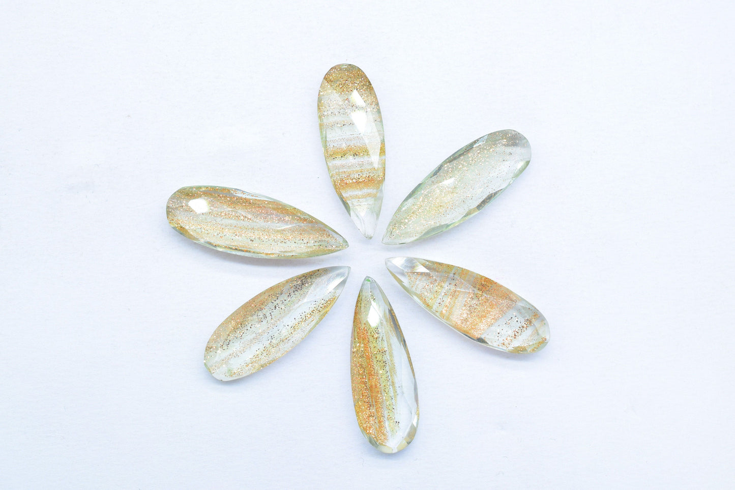 Copper infused Faceted 10X30mm Pear Shape Briolette,Copper infused Faceted Teardrop,Wholesale Gemstone Beads For Jewelry,Calibrated Gemstone