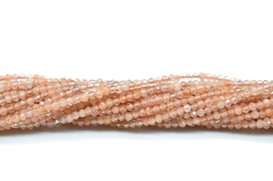 Sunstone beads,Orange color beads,2.5mm beads,AAA quality bead,Micro Faceted Beads,Semi Precious beads,Gemstone Faceted Beads,13 inch beads