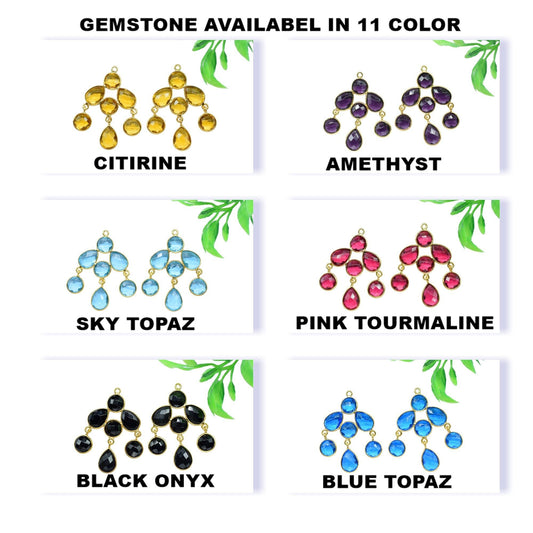 Chandelier Earring Connectors,Handmade Beads Jewelry,Boho Earrings,Components Earring,Findings Bezel Connectors,Station Link,Craft Supplies