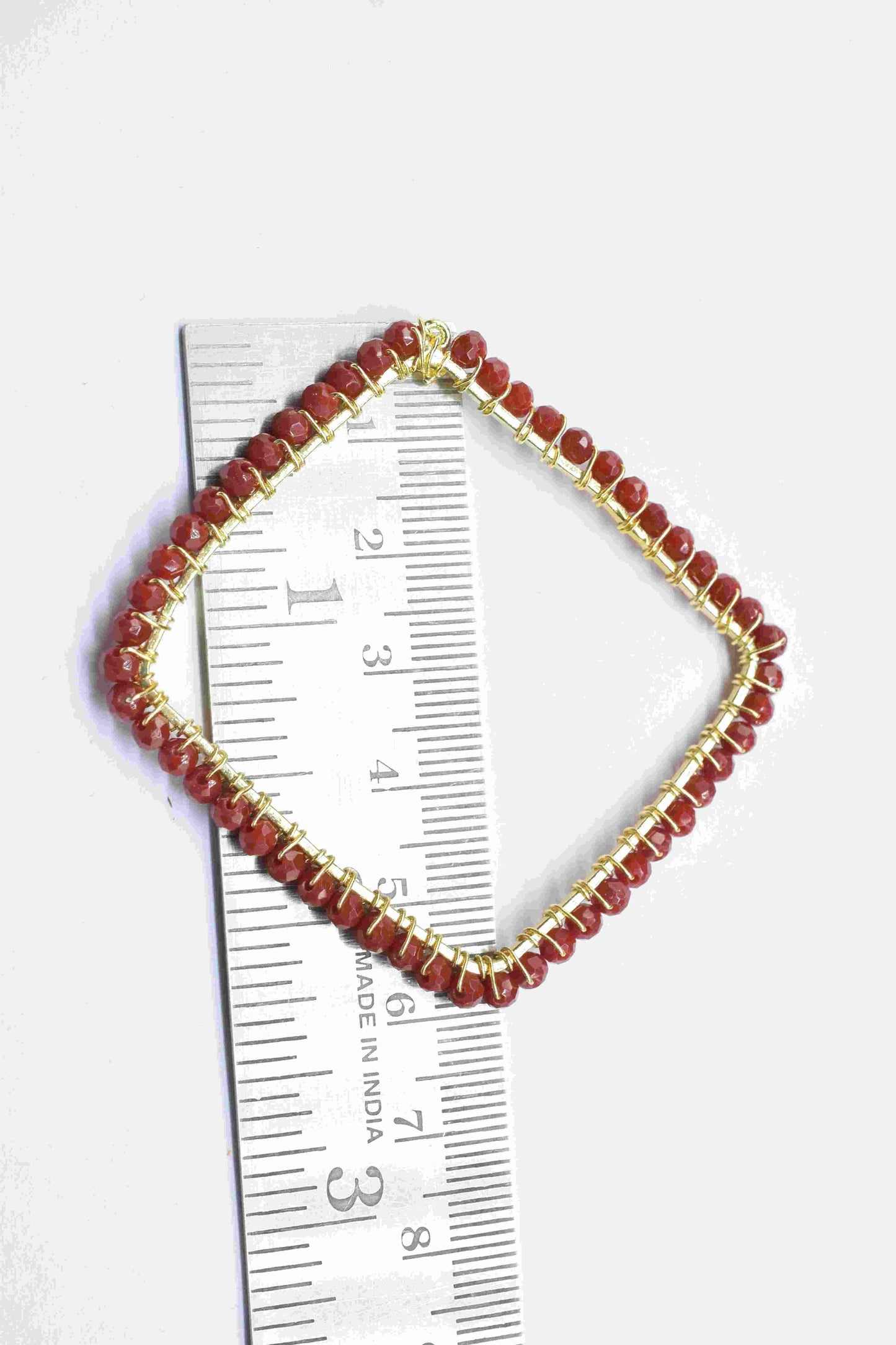 Natural Ruby Beaded Earring Connector,Gemstone Wire Wrapped Components,Dangle Earring Component,Finding Necklace,Pendant Jewelry Connector