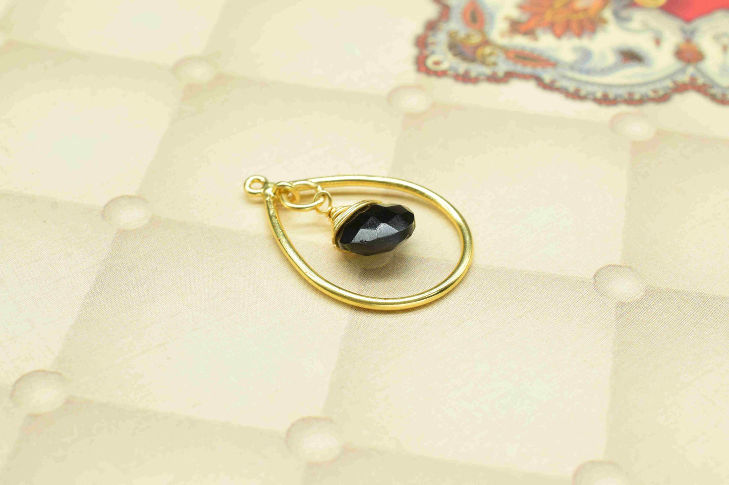 Components Wire Wrapped Connectors,Station Link Supply,Gemstone Beads Components,Pendant Jewelry,Finding Teardrop,Handmade Dangle Earrings