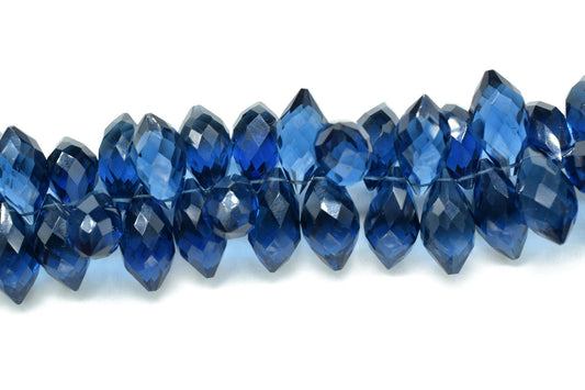 Iolite Faceted 8x16mm Dew Drop Shape Briolette Bead,Iolite Gemstone Bead,Iolite Gemstone Briolette,IOLITE Drop Briolettes,Natural Briolettes