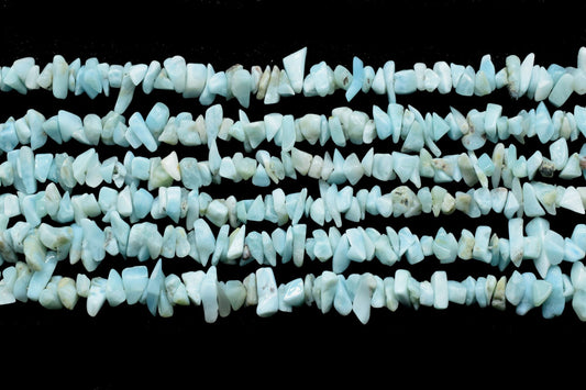 Larimar Chip Beads Strand,Natural Blue Larimar Freeform Chip Nugget Beads ,Genuine Blue Larimar Gemstone,Pebble Shape for Necklace Bracelet