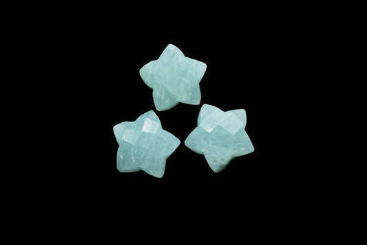 Amazonite 14mm carved star shape Briolettes,star shape Faceted Briolette,Gemstone,Hand Carved Briolette,Carving Gemstone,Carved stones