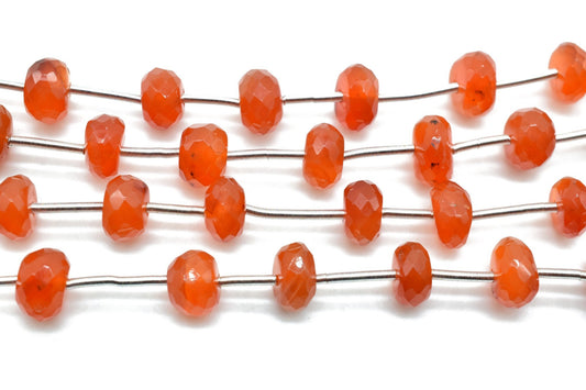 Carnelian 6mm Rondelle beads,Carnelian beads,Carnelian strand,Carnelian faceted beads,Carnelian string,Carnelian Rondelle beads,Gemstone