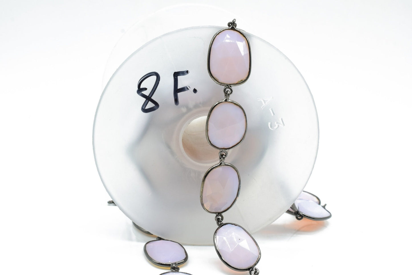 Opalite Faceted Bezel Connector Station Link Chain,Opalite Free form Size Connector Chain,Opalite Bezel Connector Chain,Bracelet Chains