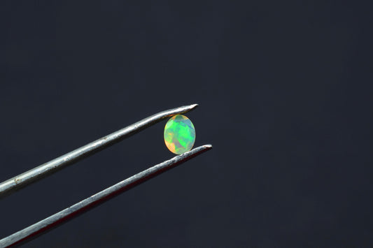 Natural Ethiopian Welo Opal 4x5mm Oval Faceted,Jewelry Making Fire Opal,Multi Fire Opal Gemstone,Ethiopian Opal Loose Stone,Natural Gemstone