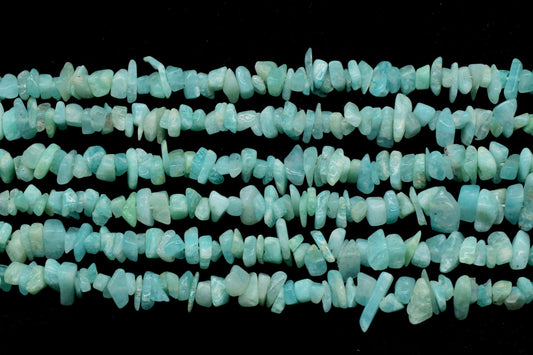 Amazonite Chip Beads Strand,Genuine Natural Blue Amazonite Loose Beads Grade AA Pebble Chips Shape,Amazonite chips pebble loose gemstone s