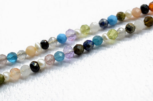Multi Gemstone Beaded Pendant,Beaded Bar Necklace,dainty beaded Necklace,handmade jewelry,Necklace Connector,Minimalist Jewelry,mom's Gift