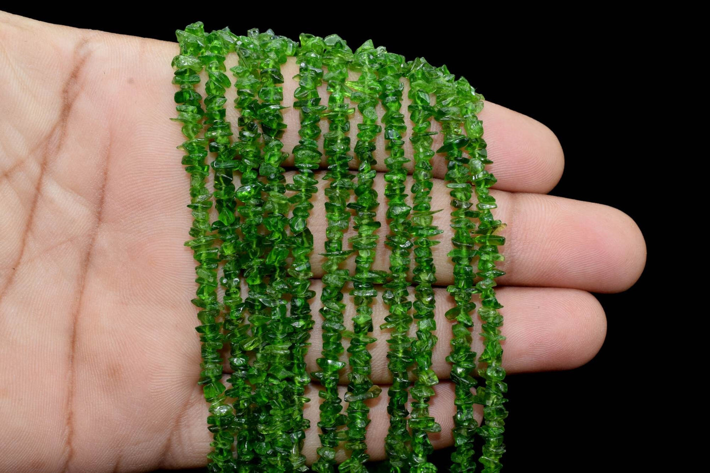 Natural Chrome tourmaline Chip Beads Strand,green Tourmaline Uncut ,Smooth Uncut Chips Beads,Making Jewelry, Uncut Beads Wholesale Price