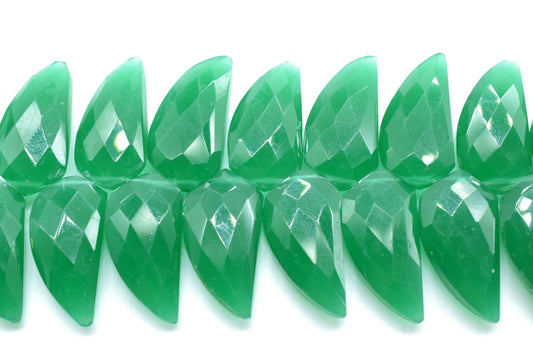 Green Onyx 10x20mm Horn shape faceted beads,Shark Tooth Shape beads, jewelry Making Beads,Green Onyx Briolettes,AAA Quality Briolettes,Beads