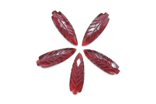 Garnet 10x30mm Teardrop Faceted carved Briolettes,Garnet Carving Briolettes,Garnet Leaf Shape Carved Briolettes,Garnet Hand Carved Beads,