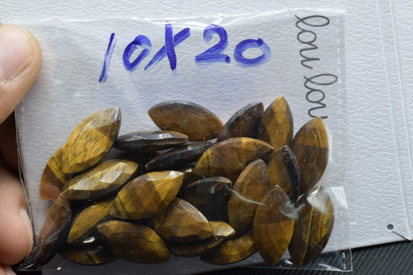 Natural Tiger Eye Faceted Hand Cut Gemstone Briolette Beads -10x20mm Long Marquise Shape Briolette - Loose Gemstone -1 Pair ,gemstone drops