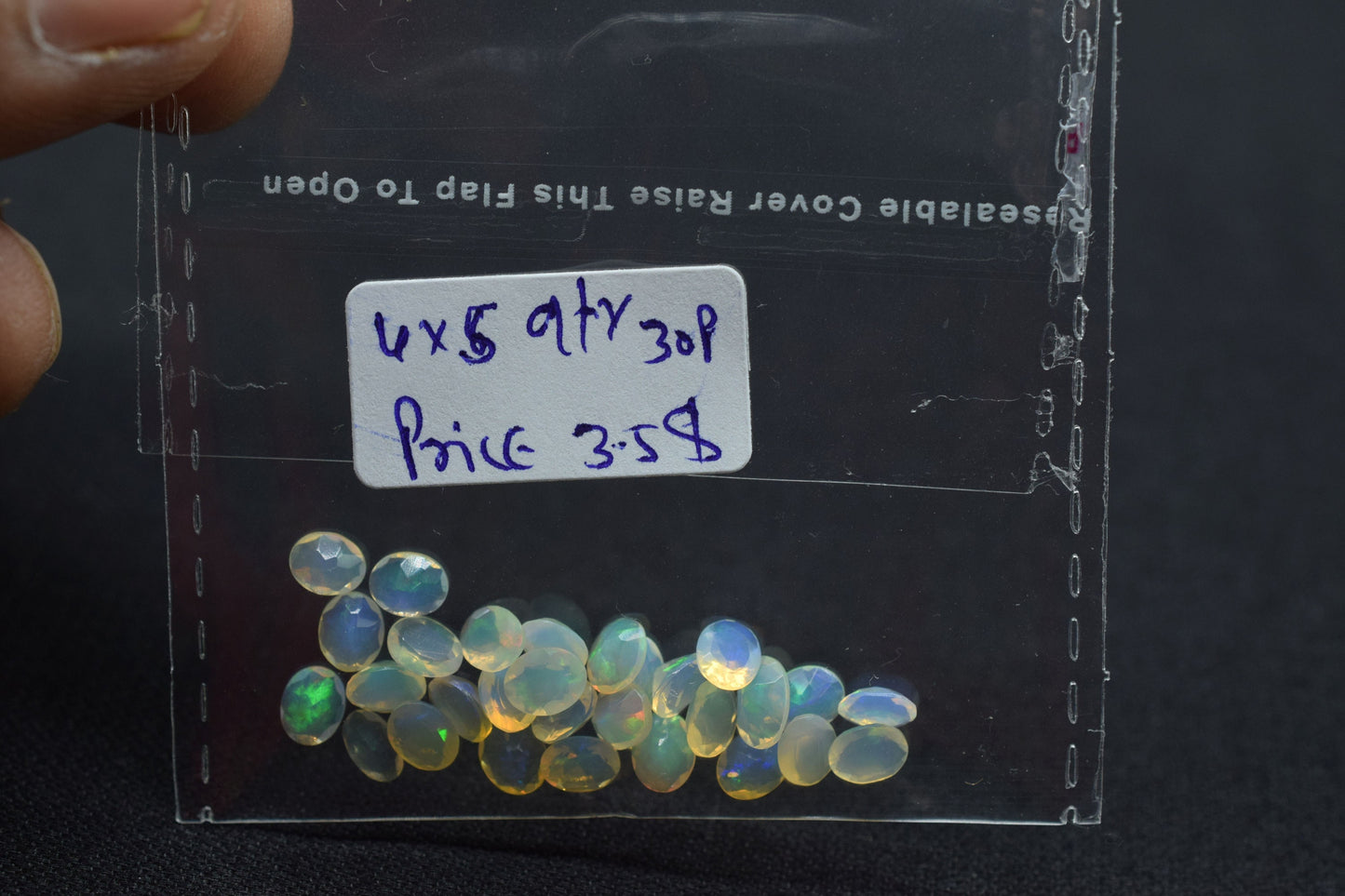 Natural Ethiopian Welo Opal 4x5mm Oval Faceted,Jewelry Making Fire Opal,Multi Fire Opal Gemstone,Ethiopian Opal Loose Stone,Natural Gemstone