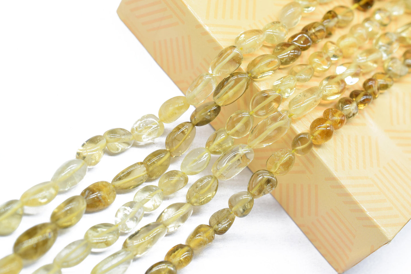 Natural Gemstone Nuggets Beads/Smooth Beads/Jewelry Making Craft/Citrine Nuggets Beads/Handmade Jewelry/Citrine Jewelry/B'day Gift