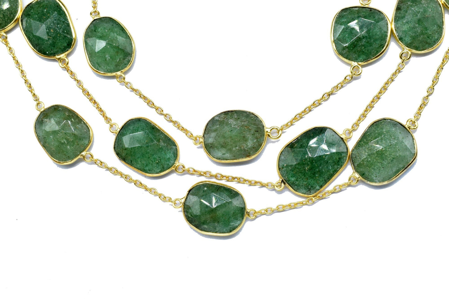 Green Stawbery Faceted Bezel Connector,Green Quartz Bezel Chain,Free Size Gemstone Connector,Jewelry making chain,Green Quartz Bezel Jewelry