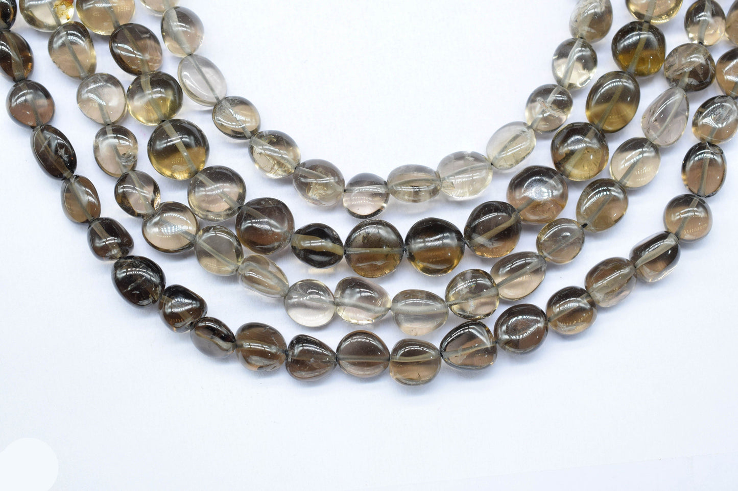 Natural Gemstone Nuggets Beads/Smooth Beads/Jewelry Making Craft/Smoky Nuggets Beads/Handmade Jewelry/Jewelry Component/Gift