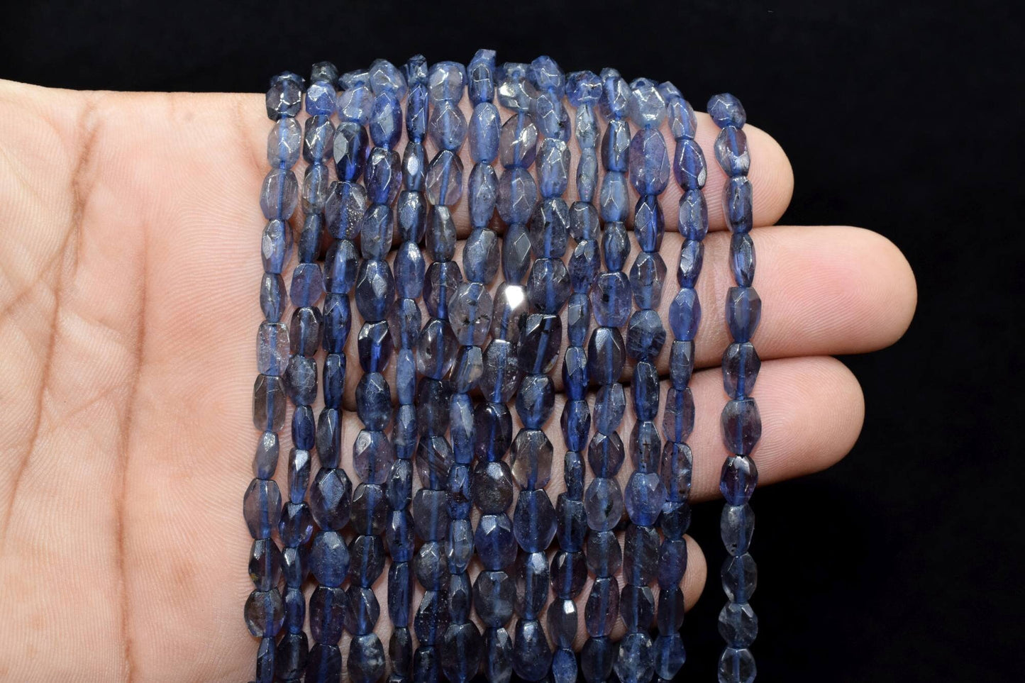 Iolite Faceted Oval Gemstone Beads, iolite Faceted Gemstone Beads, iolite Oval Beads, iolite Faceted Beads, ,Superb Quality Natural Iolite