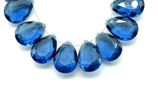 NATURAL TEAL Moss Kyanite 9x13mm Faceted Pear Shape Briolette,Kaynite Briolette pack,Superb Item at Low PriceFinest Quality Briolette,beads