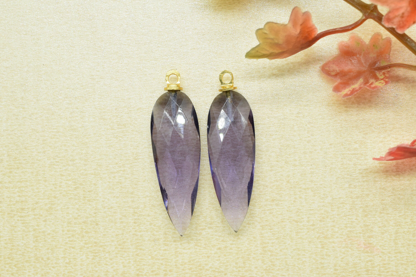 Long Teardrop Findings Pendants,Handmade Drill Pendant Charms,Station Bezel Link,Craft Supplies Tools,Gemstone Connector Pendants,Component