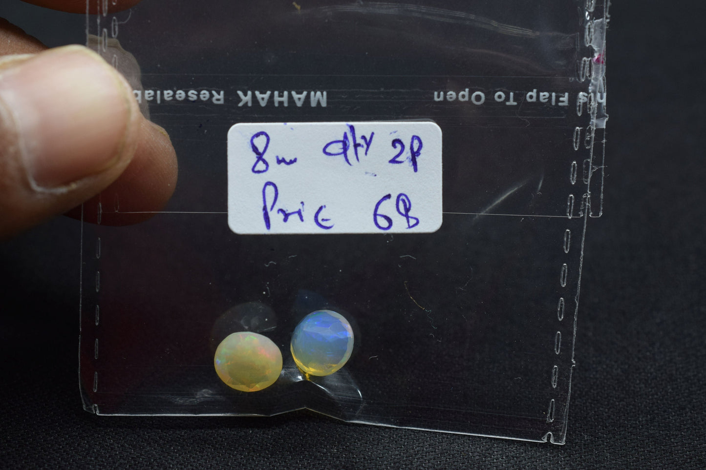 8mm Round Faceted Ethiopian Opal Gemstone,,Multi Fire Opal Cut Stone,Calibrated Opal Gemstone,Rainbow Fire Opal,Natural Ethiopian Opal Beads