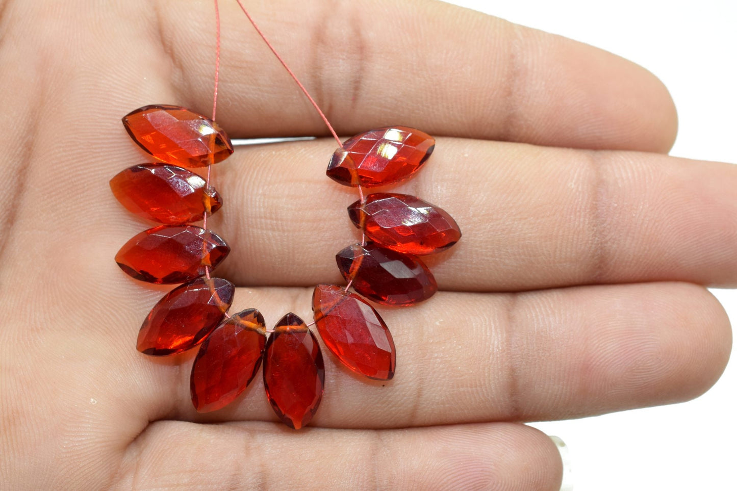 Garnet Marquise briolettes,6x12mm Teardrop,Garnet Pear Briolettes Supplies,Craft Supplies,Garnet Micro Briolette Bead,Garnet Teardrop beads