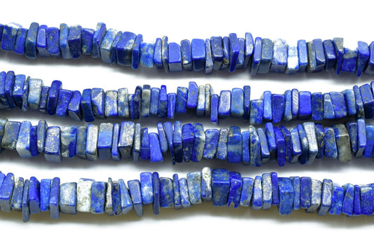 Lapis Lazuli Gemstone Heishi 4mm-6mm Heishi Smooth Beads | 16" Strand | Deep Blue Natural Lapis Gemstone Heishi Loose Beads,Lapis Gemstone
