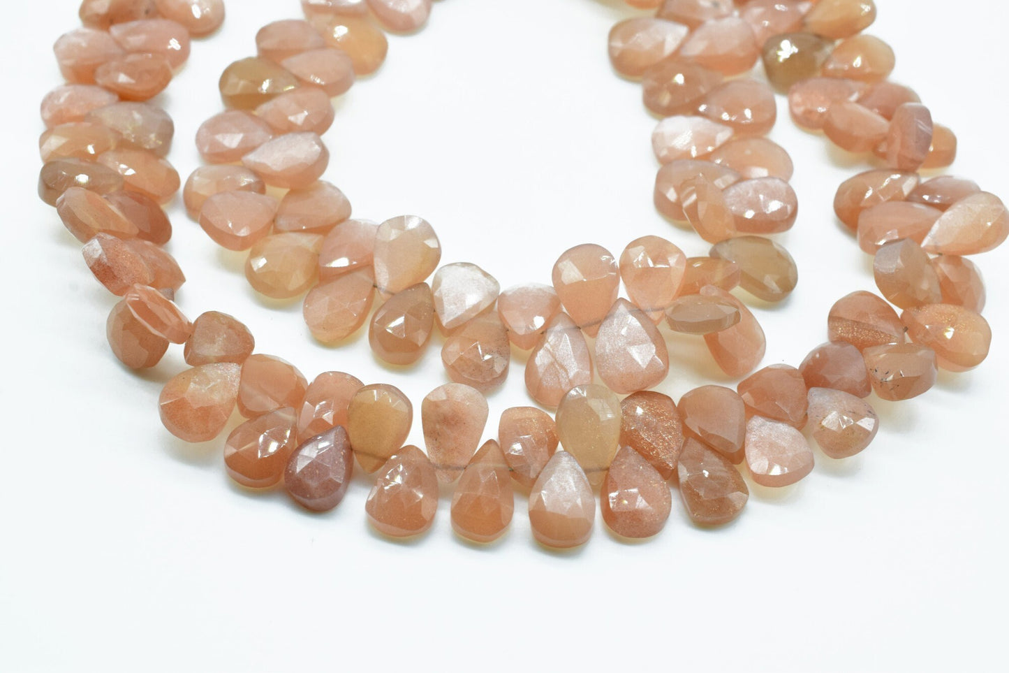 Chocolate Moonstone Pear Shape Briolettes,Brown pear shape,8''pear shape strand,Chocolate Moonstone faceted Briolette,AAA Quality pear shape
