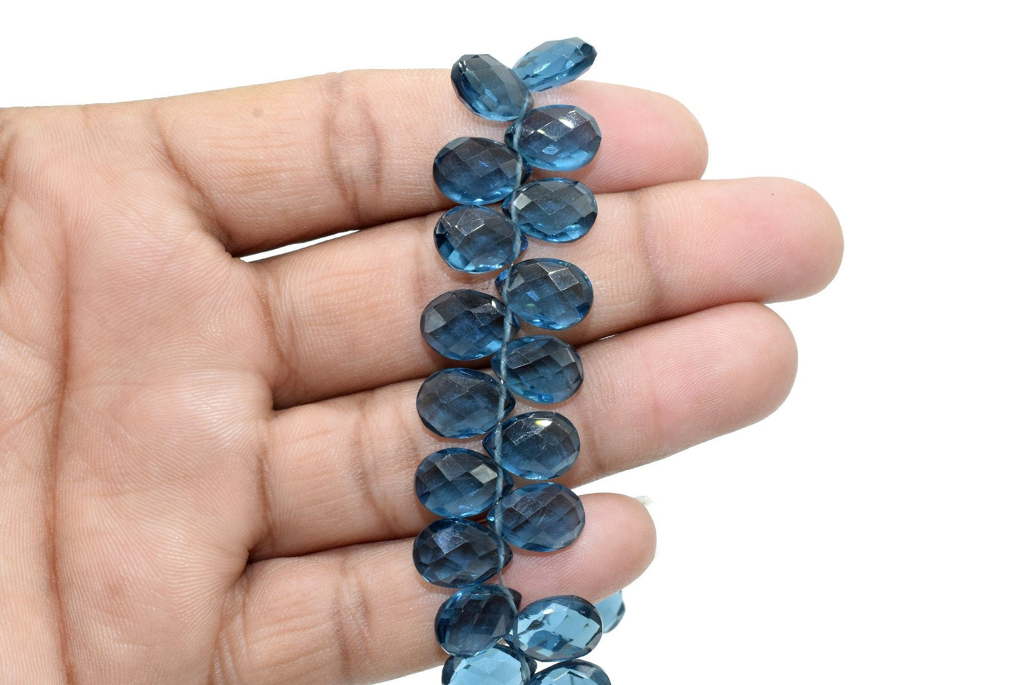 Moss kyanite Pear Shape Faceted Beads,8x12mm Pear Shape briolettes,Natural Moss kyanite Faceted Beads,50pcs pear Strand,9 Inches Strand