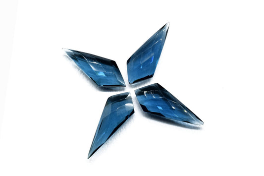 Iolite Quartz Pear Shape Faceted Brioletts,12X27mm Teardrop,Gemstone For Jewelry,Iolite Jewelry Beads,Pear Beads Suppliers,Blue Quartz Beads