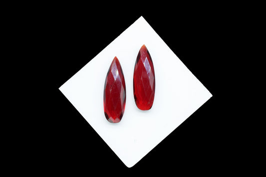 Garnet Faceted 10x30mm Teardrop Briolettes,Garnet Pear Shape Briolettes,Garnet Beads,Red Garnet Faceted Briolettes,Garnet Calibrated Stone