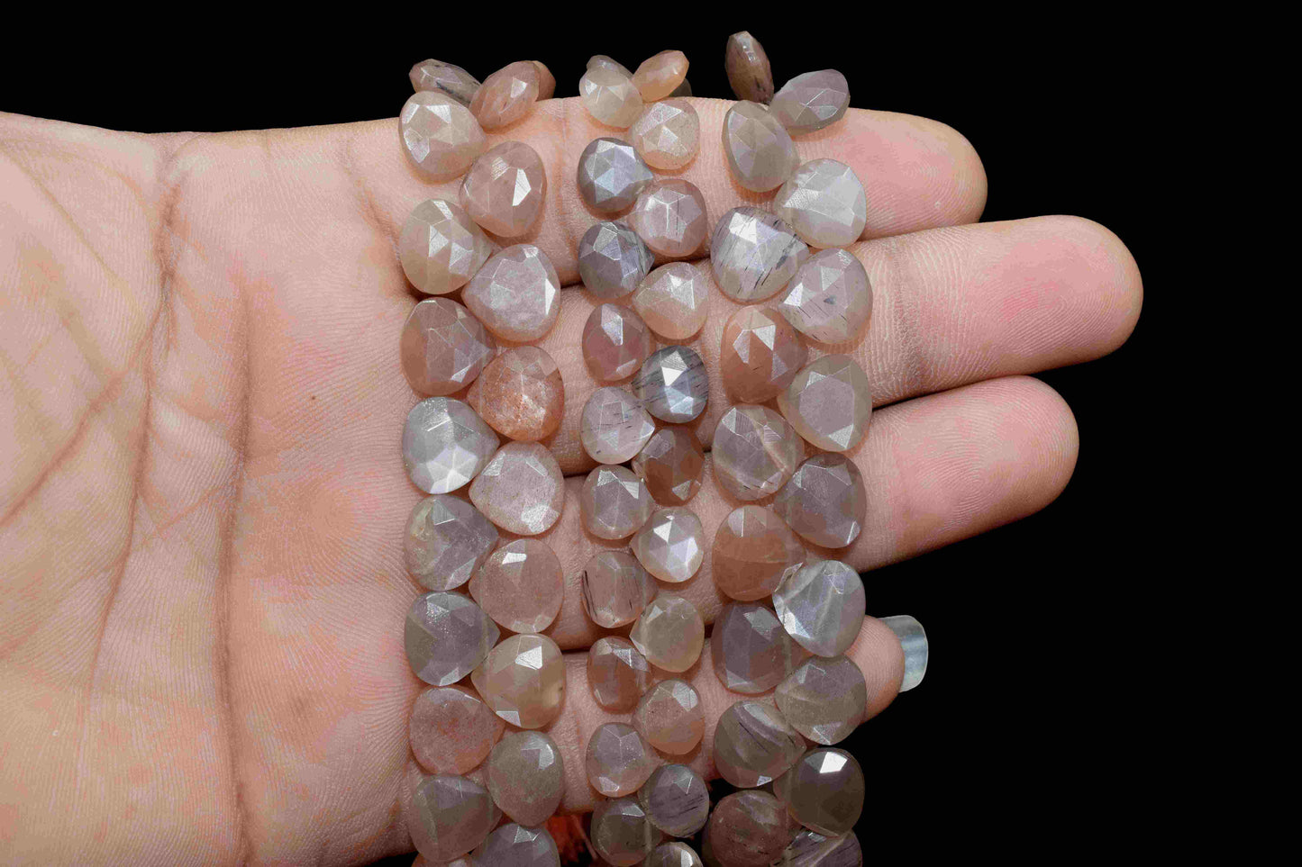 Natural Chocolate moonstone Faceted Heart Shape Beads,10mm Moonstone Beads,Chocolate Moonstone briolette,Gemstone Faceted Heart Shape Beads