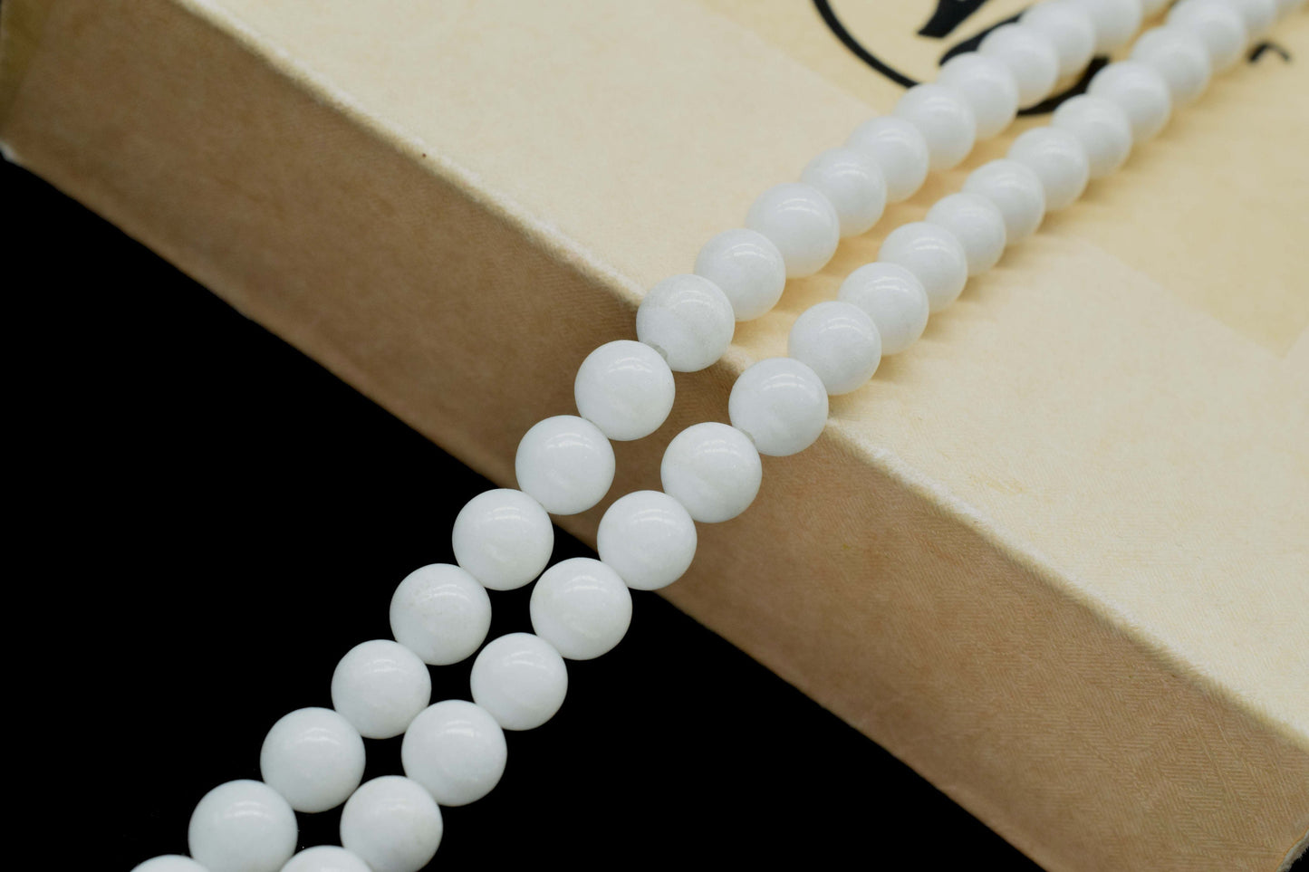 White Agate Smooth Beads,Handmade Jewelry,AAA Quality,White Agate Jewelry Making Craft,Gemstone Round Shape Bead,White Agate Strands Jewelry