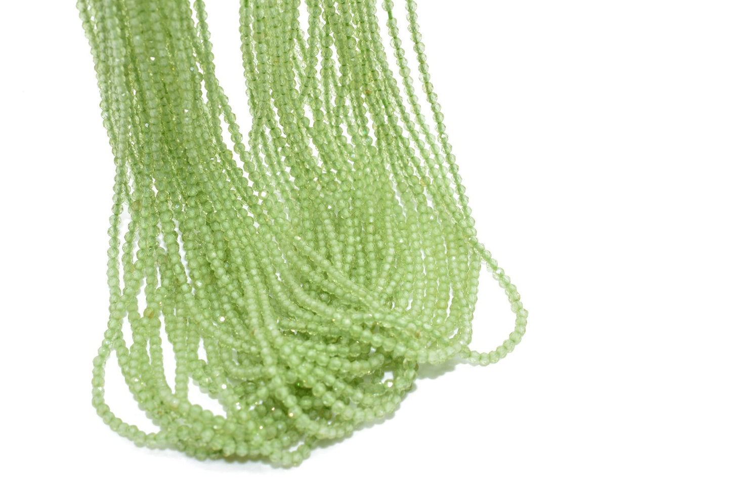 Natural Green Peridot beads,13" Bead Strand,green faceted beads,Micro beads strand,Tiny Spacer Beads,Peridot Beads,rondelle beads,AAA beads