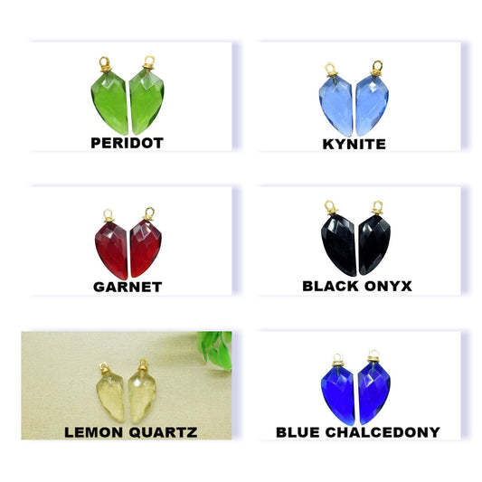 Gemstone Raw Pendants,Handmade Link Connector,Briolettes Beads jewelry component,Drill Pendant Charms,Craft Supplies,Fancy Shape Pendants