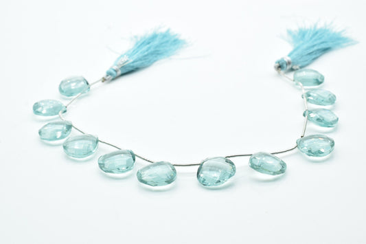 Sky Blue topaz 14mm Heart Shape Briolettes,Side drilled Briolette,Jewelry making supplies,craft supplies,Sky Blue topaz Briolette,Gemstone