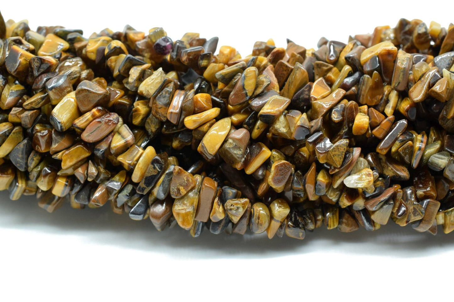 Tiger Eye Chip Beads Strand,Natural Tiger Eye Uncut Chips Beads, Jewellery Making Uncut Beads For Jewellery Natural Uncut Chips Beads