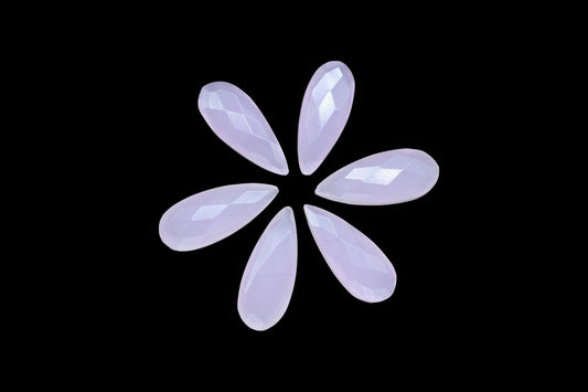 Rose Quartz Pear Shape Briolette/Handmade Jewelry/Jewelry making Stone/Faceted Stone/Gemstone Beads/8x20mm Beads/Rose Quartz Stone/Gift