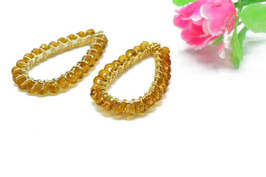 Aqua chalcedony Gemstone Earrings Components,-Handmade Earrings,Dangle Earring Components -Findings Earring Components- Connector Jewelry,