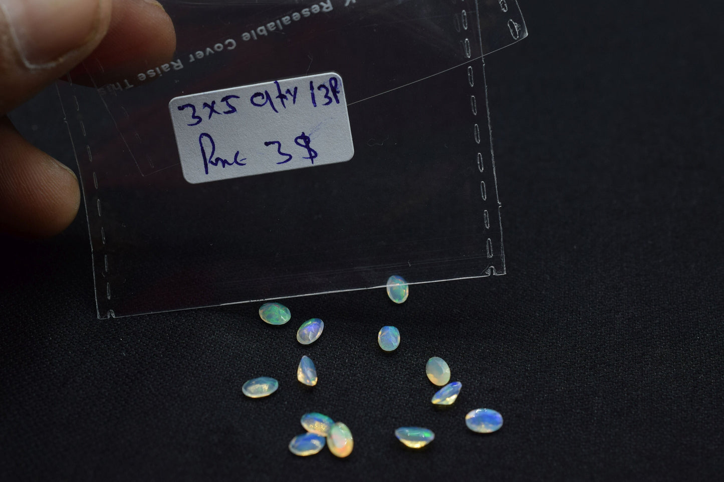 Natural Ethiopian opal 3x5mm Oval Faceted Gemstone,Multi Fire Ethiopian Opal,Welo Fire Opal Jewelry Making Gemstone,welo Fire opal Gemstone