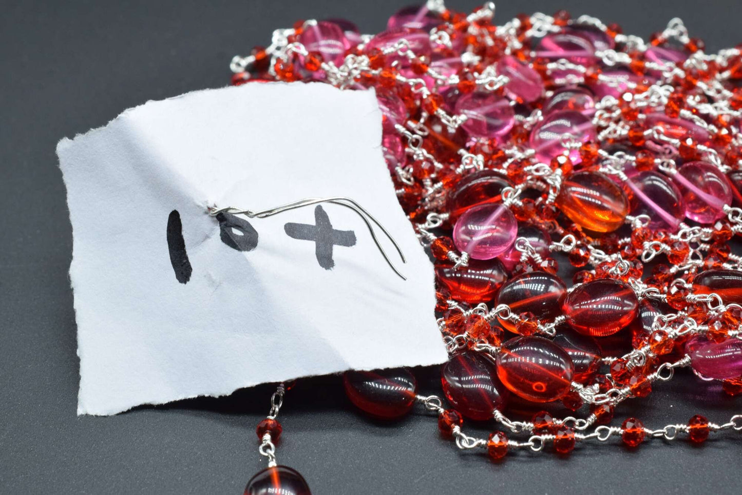 Natural Pink chalcedony Smooth Oval Rosary Style Beaded Chain,Gold Plated Wire Wrapped Chain,Gemstone Linked Handmade Chain,Jewelry Making,