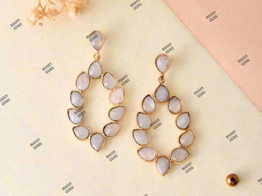 Moonstone Earring/Moonstone Bridal Earring/Minimalist Earring/Bridesmaid Earrings/Natural Gemstone Jewelry/June Birthstone/Moonstone Jewelry