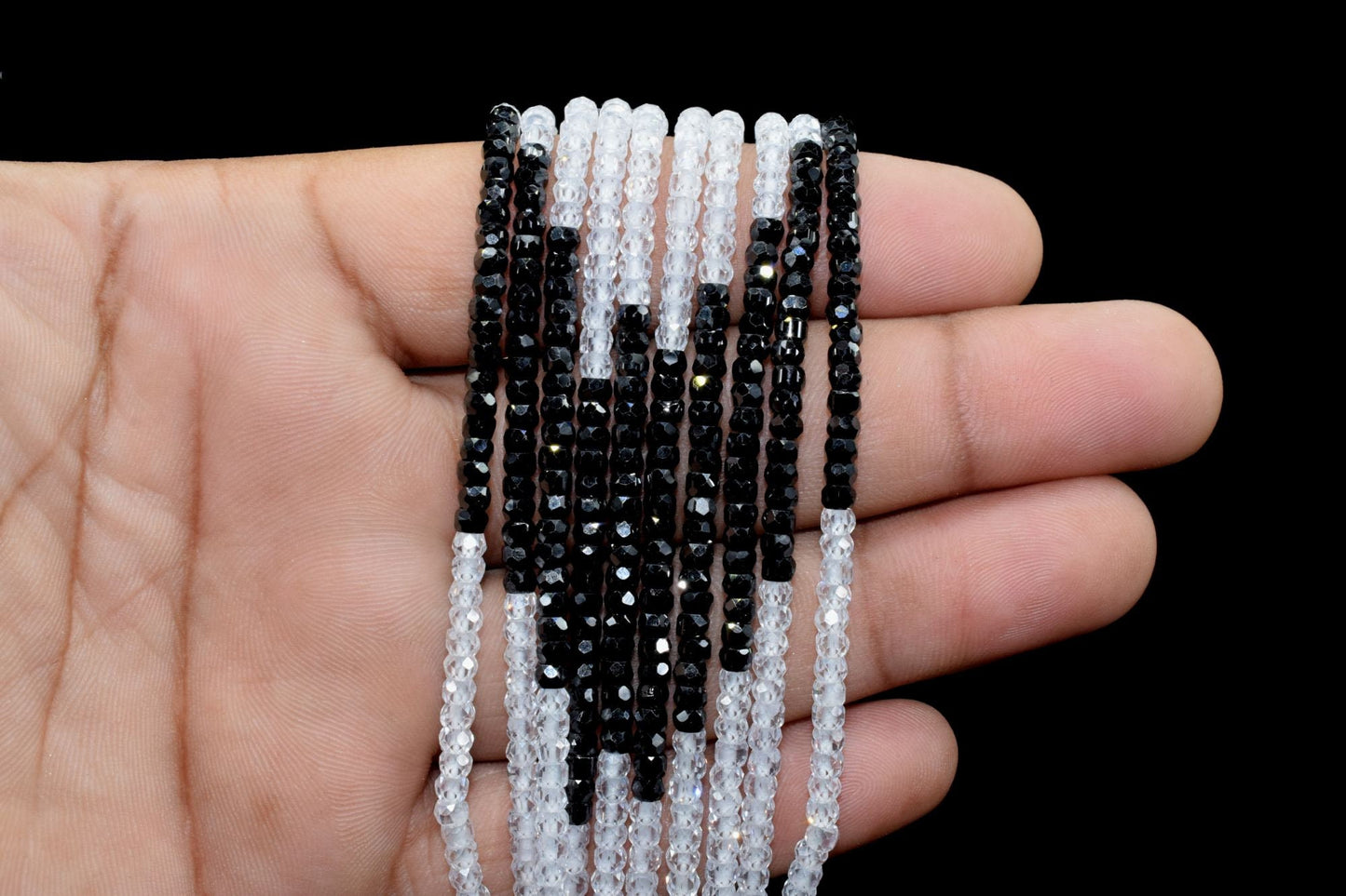 5 String Of Multi stone semi precious 3mm beads Necklace,Multi Zircon Necklace olive Traditional necklace- Gemstone Precious Necklace