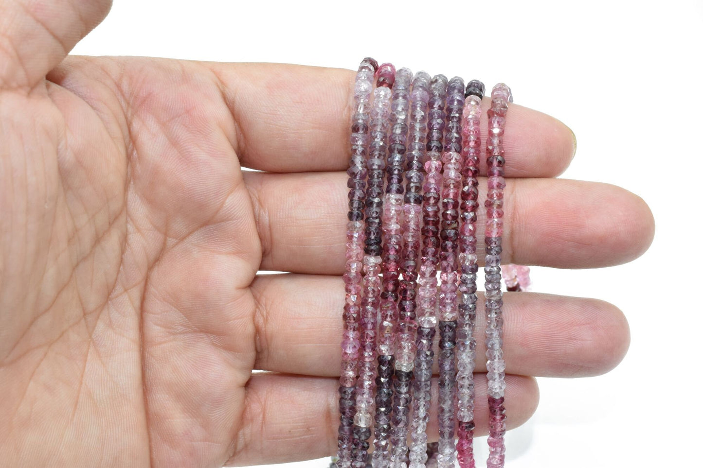 Multi Spinel Faceted Beads,3.5 mm Multi Spinel beads,Multi Spinel Rondelle Beads,beads for jewelry,13" beads Strand,AAA Quality,faceted bead