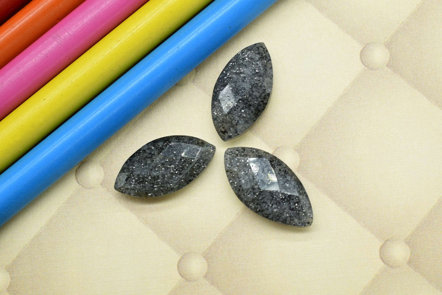 Black sunstone 10x20mm Marquise shape Faceted Hand Cut Gemstone Briolette,Marquise Shape Briolette - Loose Gemstone -,gemstone briolettes