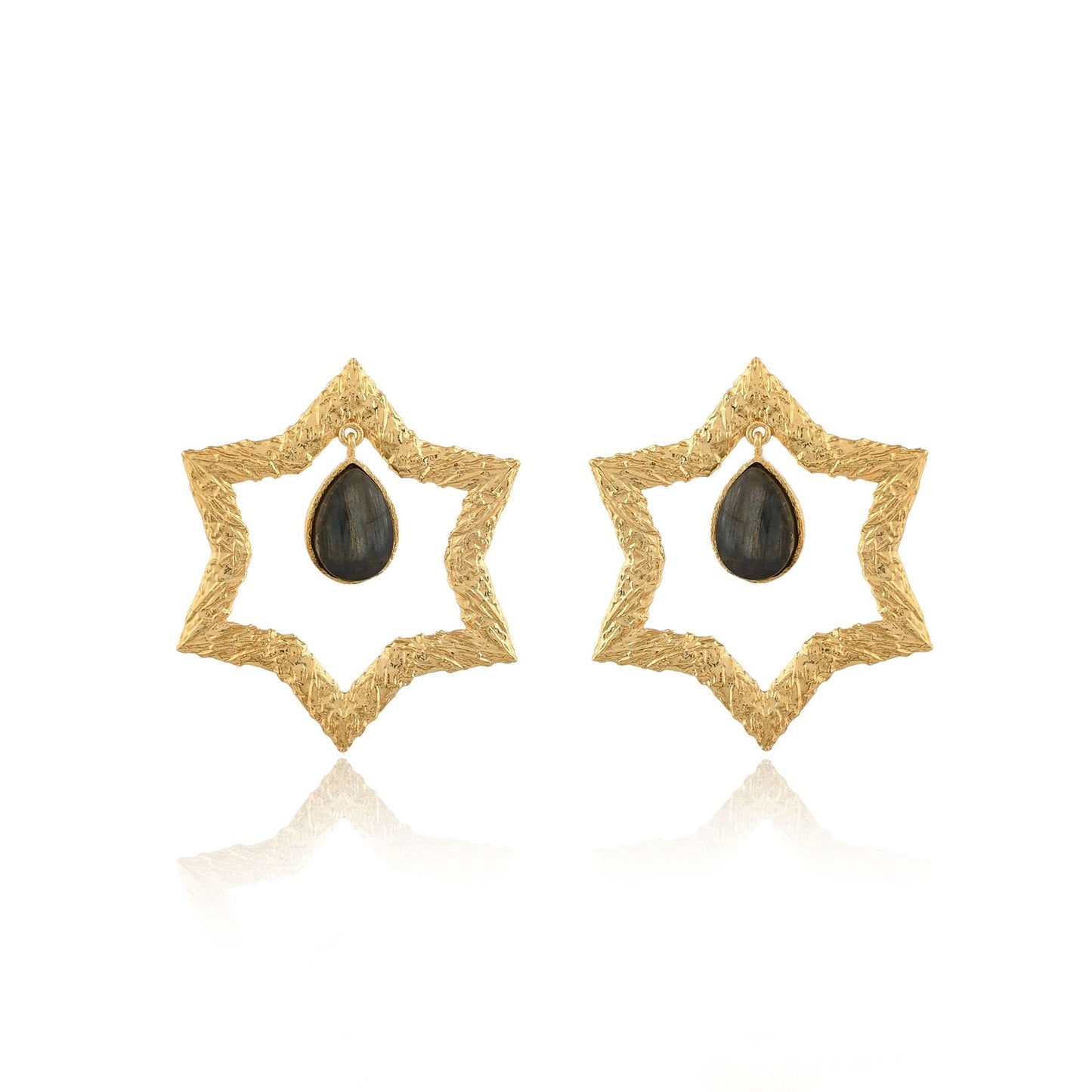 Natural Labradorite Earring/Handmade Earring/Gold Plated Earring/Boho Earring/Bridal Jewelry/Women Earring/DangleEarring/Labradorite Jewelry