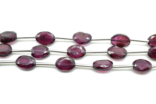 Garnet Oval Shape 6x8mm briolettes,Vertical Top Drilled briolettes,Faceted Oval Briolettes,Good quality Oval Facet Briolettes,Garnet jewel